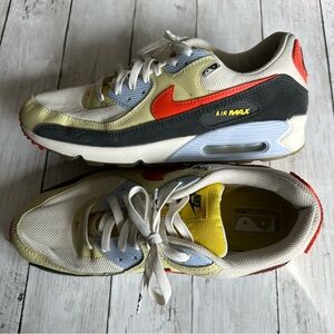 PREOWNED NIKE AIR MAX 90 SET TO RISE LEMON DROP SNEAKERS DV2116-700 MENS 12